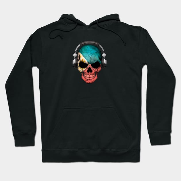 Dark Skull Deejay with Filipino Flag Hoodie by jeffbartels